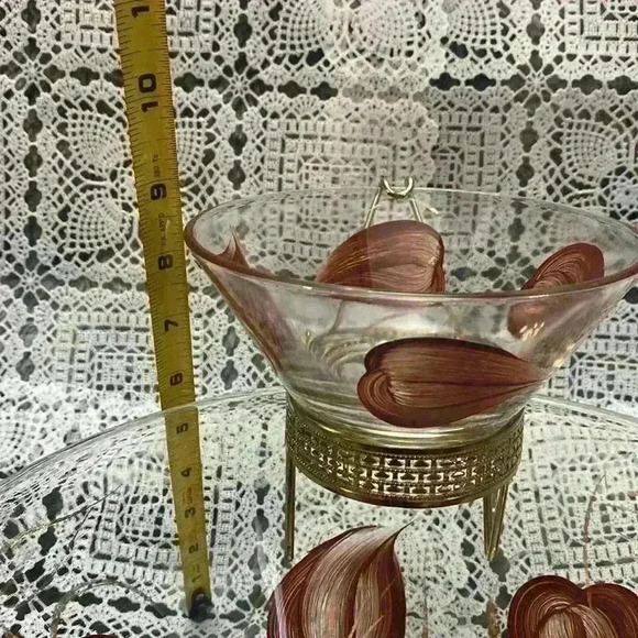 Vintage Glass Chip & Dip Set
Mid Century Modern Brown & Gold - Picture 15 of 16